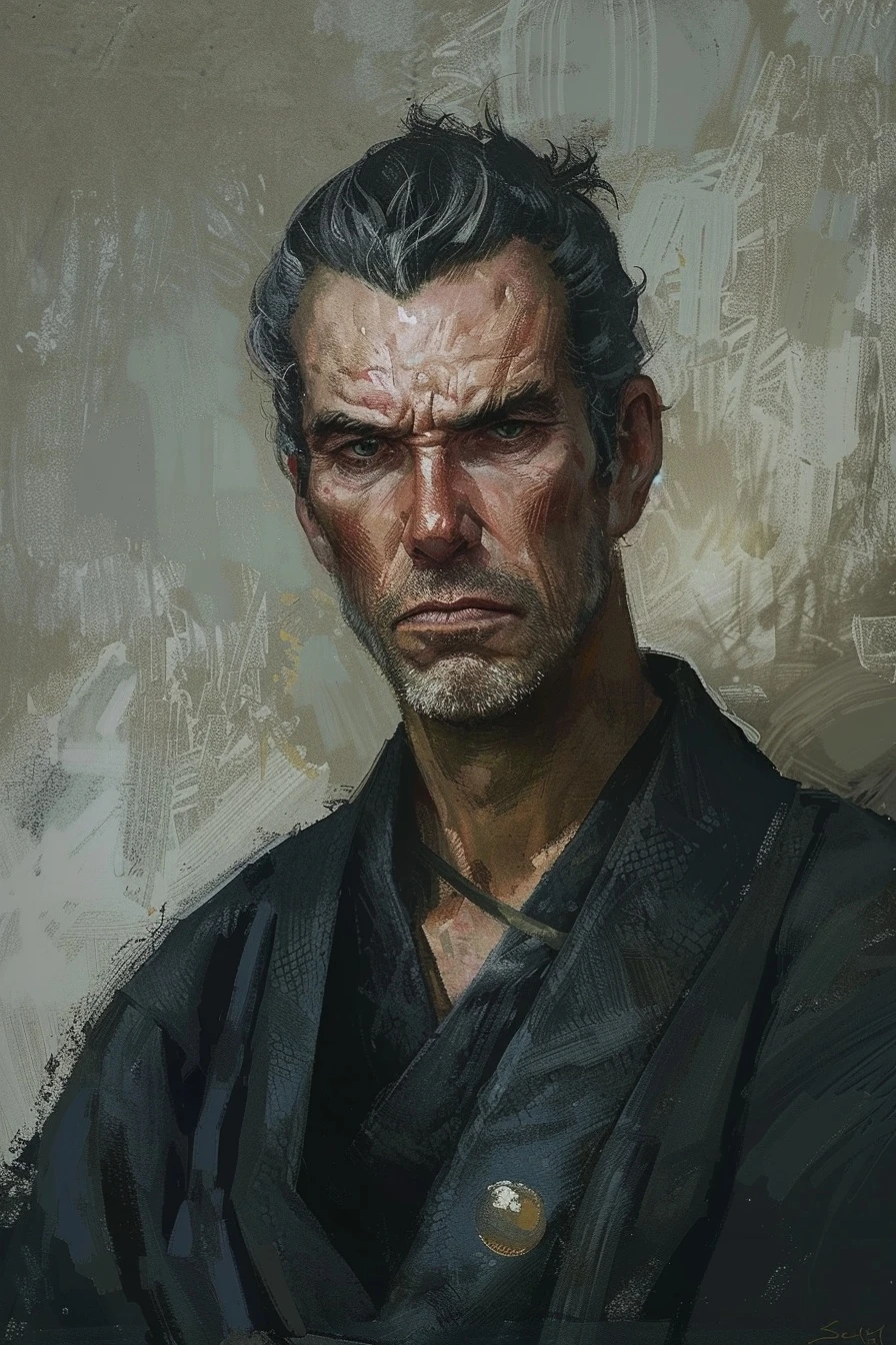 Caelen the Quiet, a wizard who kept his tower dark for twenty years, expression of patient and slightly weary intelligence